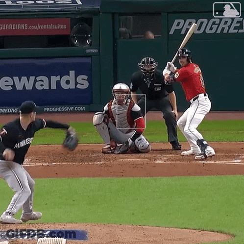 A Baseball Player With The Number 8 On His Jersey GIF