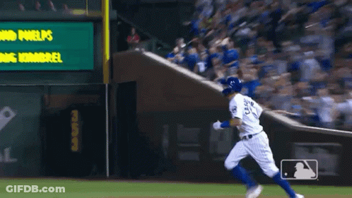 A Baseball Player With The Number 82 On His Jersey Is Running On The Field GIF