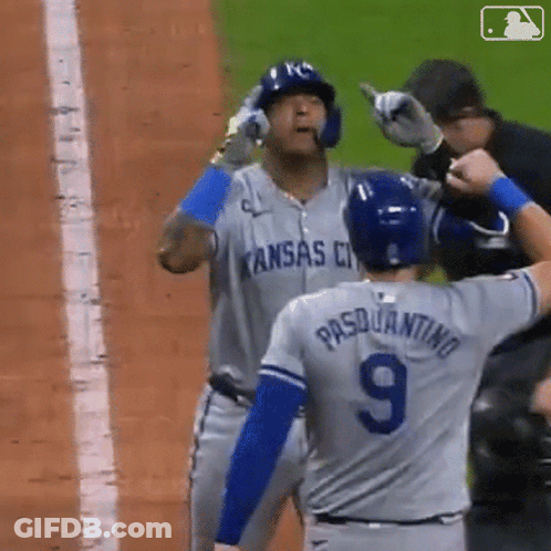 A Baseball Player With The Number 9 On His Jersey GIF