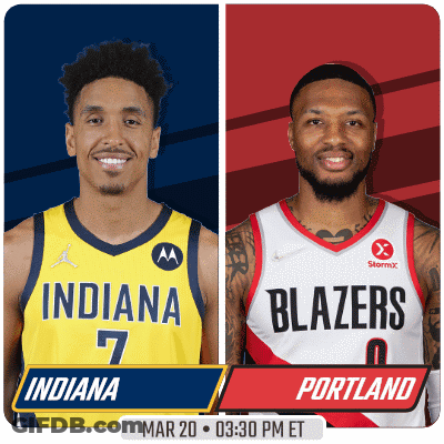 A Basketball Game Between Indiana And Portland Is Scheduled For March 20 GIF