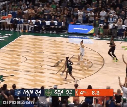 A Basketball Game Between Minnesota And Seagulls GIF