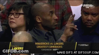 A Basketball Game Between The Mavericks And Lakers GIF