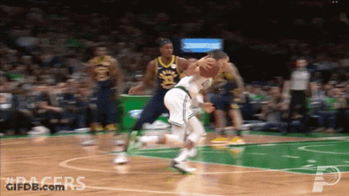 A Basketball Game Between The Pacers And The Celtics Is Underway GIF