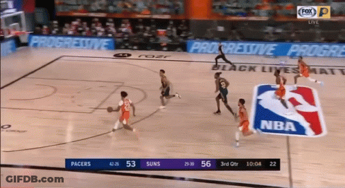 A Basketball Game Between The Pacers And The Suns On Fox GIF