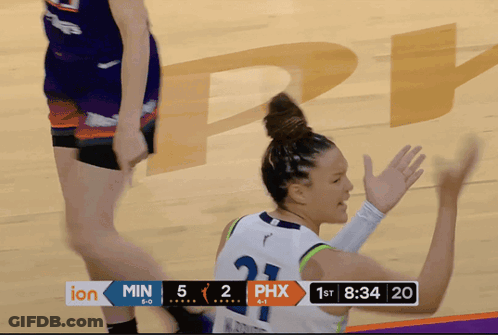 A Basketball Game Between The Phoenix Suns And The Minnesota Vikings GIF