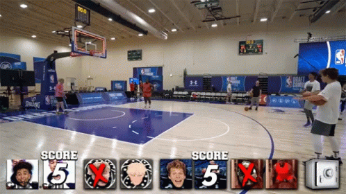 A Basketball Game Is Being Played And The Score Is 15 To 5 GIF