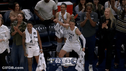 A Basketball Game Is Being Played And The Score Is 62 83 GIF