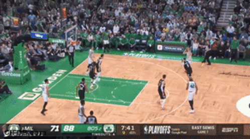 A Basketball Game Is Being Played And The Score Is 71 To 88 GIF