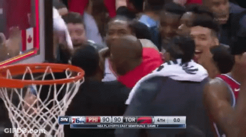 A Basketball Game Is Being Played And The Score Is 90 To 90 GIF