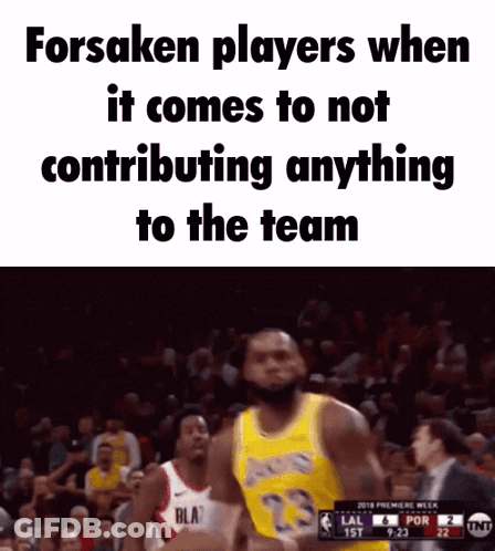 A Basketball Game Is Being Played Between The Lakers And The Portland Trail Blazers GIF