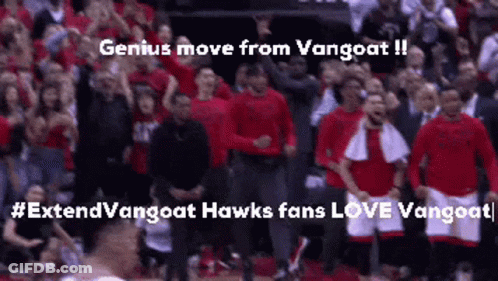A Basketball Game Is Being Played Between The Vangoat Hawks And The Chicago Bulls GIF