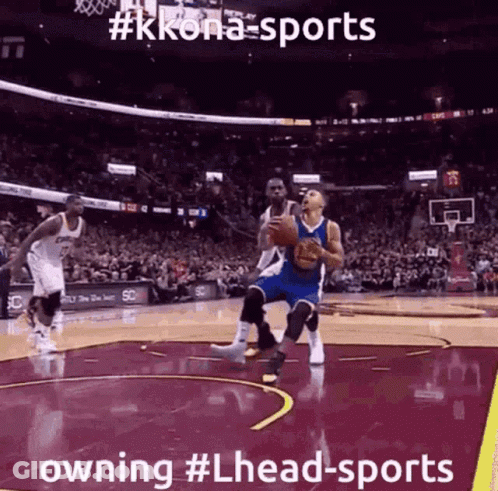 A Basketball Game Is Being Played In A Stadium With The Caption # Lhead-Sports GIF