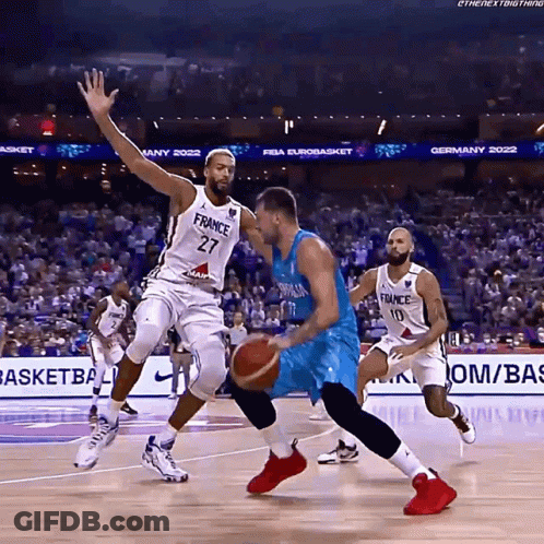 A Basketball Game Is Being Played In Germany GIF