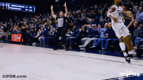 A Basketball Game Is Being Played In North Carolina GIF