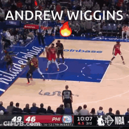 A Basketball Game Is Being Played In Philadelphia GIF