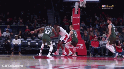 A Basketball Game Is Being Played In Washington GIF