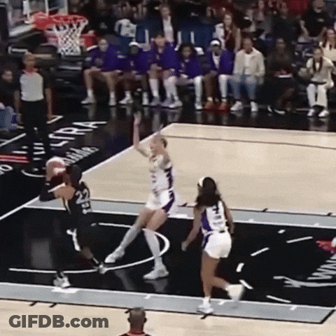 A Basketball Game Is Being Played On A Court That Has The Word Ultra On It GIF