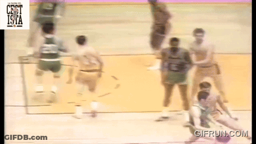 A Basketball Game Is Being Played On A Court With Gifrun.com In The Lower Right Corner GIF