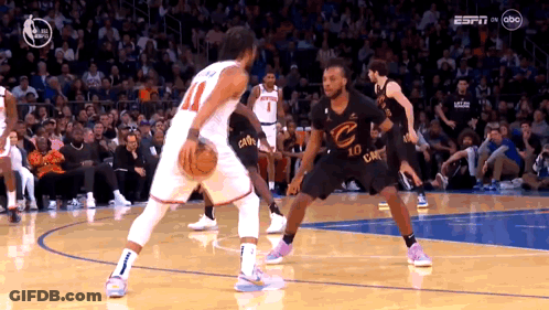 A Basketball Game Is Being Played On Espn On Abc GIF