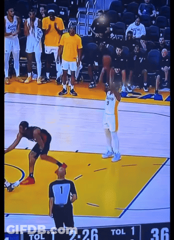 A Basketball Game Is Being Played With A Score Of 2-26 GIF