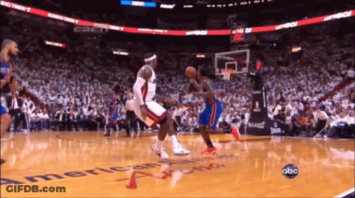 A Basketball Game Is Being Shown On Abc Television GIF