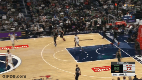A Basketball Game Is Being Shown On Nbc Sports Network GIF
