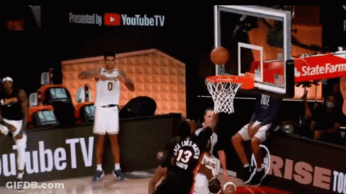 A Basketball Game Is Sponsored By Youtube Tv GIF
