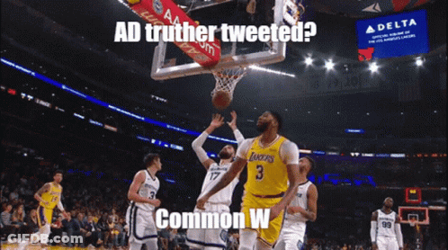 A Basketball Game With The Words Ad Truther Tweeted GIF
