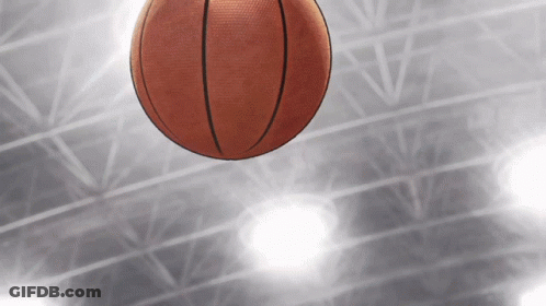 A Basketball Is Hanging From The Ceiling Of A Building GIF