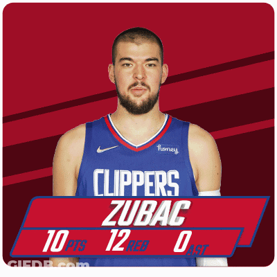 A Basketball Player For The Clippers Has A Score Of 12 Points GIF