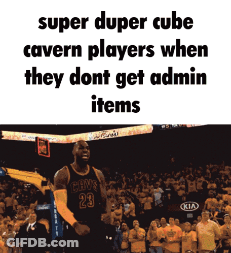 A Basketball Player In A Cavs Jersey Celebrates A Win GIF
