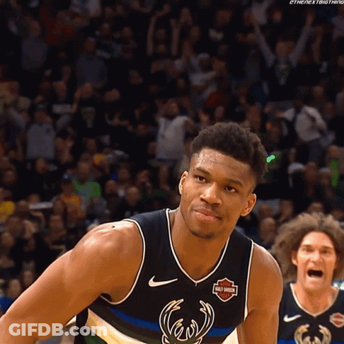 A Basketball Player In A Harley Davidson Jersey GIF