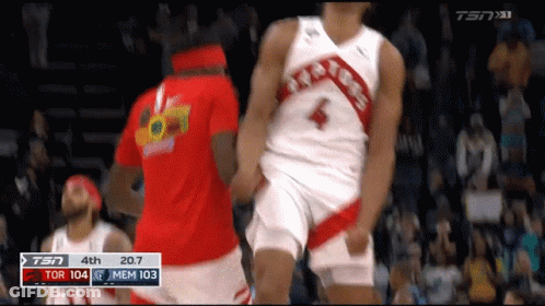 A Basketball Player In A Red Shirt With The Number 103 On It GIF