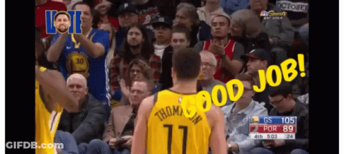 A Basketball Player In A Yellow Jersey With The Number 11 On It GIF