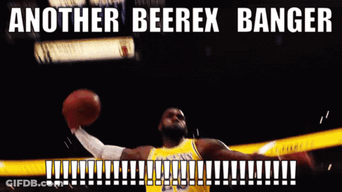 A Basketball Player Is Jumping In The Air With Another Beerex Banger GIF