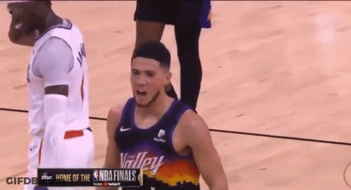 A Basketball Player Named Jackson Is Standing On The Court GIF