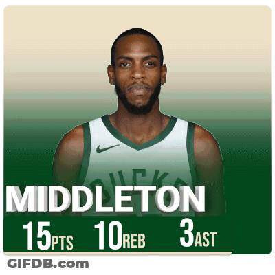 A Basketball Player Named Middleton Has 15 Pts And 10 Reb GIF