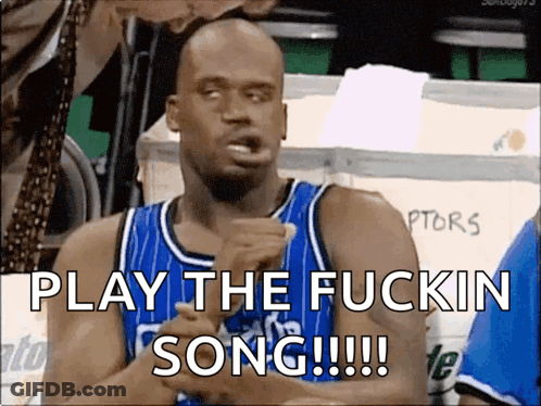 A Basketball Player Says Play The Fuckin Song !!! GIF
