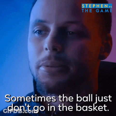 A Basketball Player Says Sometimes The Ball Just Don 'T Go In The Basket GIF