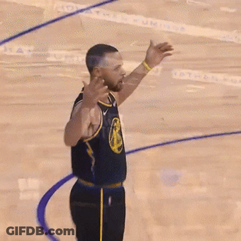 A Basketball Player Wearing A Black Jersey With The Letter B On It GIF