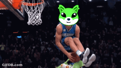 A Basketball Player Wearing A Dallas Jersey Is Dunking A Ball GIF