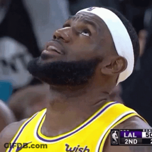 A Basketball Player Wearing A Headband And A Yellow Jersey With Wish On It GIF