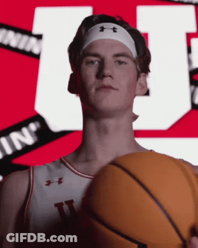 A Basketball Player Wearing A Headband That Says Under Armour GIF