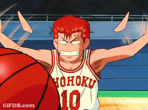 A Basketball Player Wearing A Hohoku 10 Jersey GIF