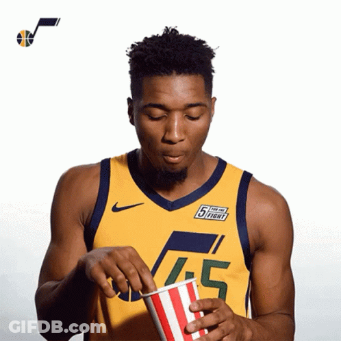 A Basketball Player Wearing A Jersey That Says 6 Fight GIF