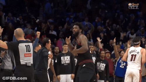 A Basketball Player Wearing A Jersey That Says Black History On It GIF