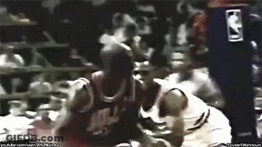 A Basketball Player Wearing A Jersey That Says ' Chicago ' On It GIF