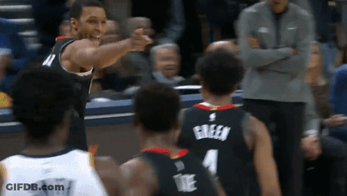 A Basketball Player Wearing A Jersey That Says Green GIF