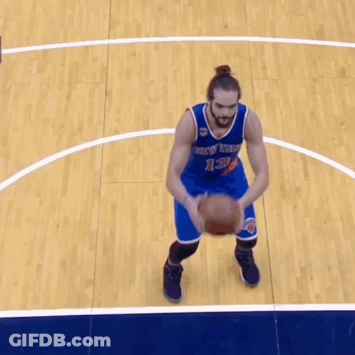 A Basketball Player Wearing A Jersey That Says ' Pacers ' On It GIF