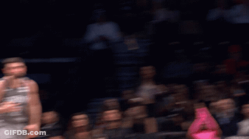 A Basketball Player Wearing A Jersey That Says Raptors 23 On It GIF